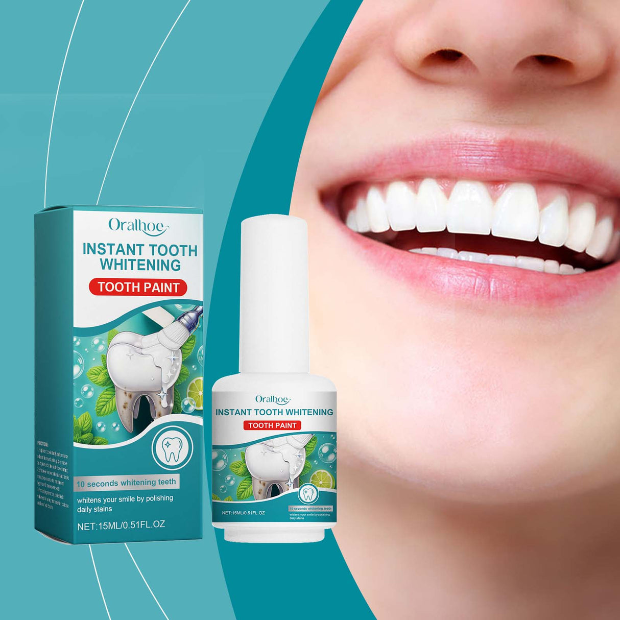 Instant Tooth Whitening Tooth Paint, Clean Tartar Very Well Tooth Dirt Yellow Teeth Care Dental Hygiene Mild Persistent And Pure And Fresh - V.I.P Digital Presence