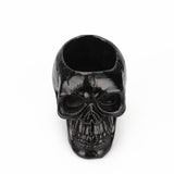 Black Skull Storage Pen Holder for Human Skull Makeup Pen - V.I.P Digital Presence