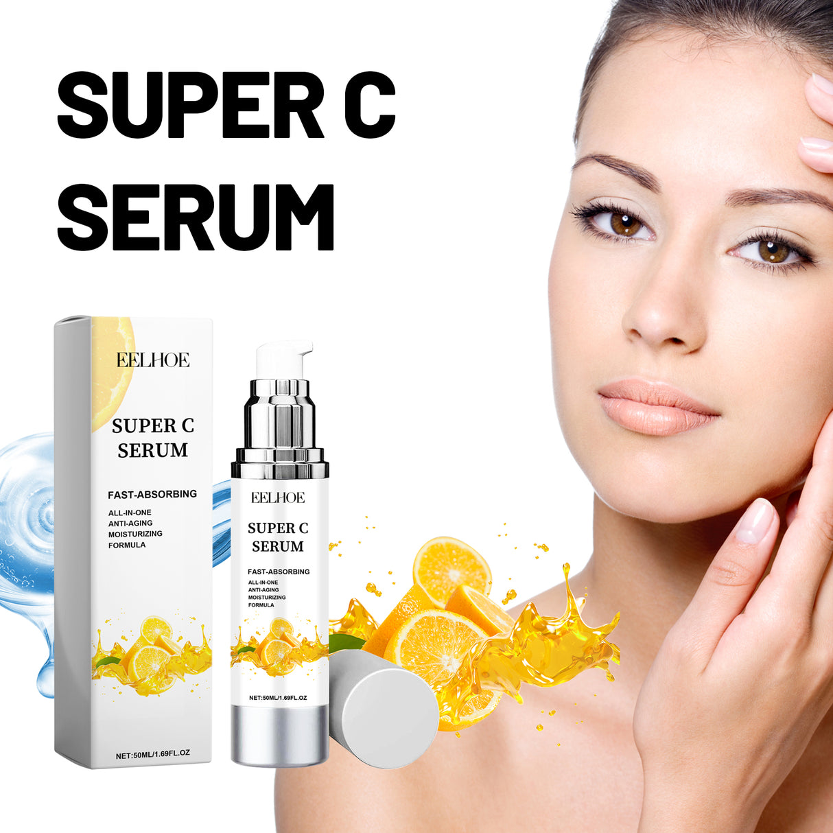 Super C Serum, Refresh The White Skin Hydrating Moisture Soft Delicate Skin Essence - V.I.P Digital Presence