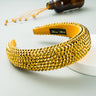 Ins Super Flash Full Drill 4.5cm Wide Brimmed Headdress Thickened Sponge Solid Color Headband Ladies Press Release Art Headband - V.I.P Digital Presence