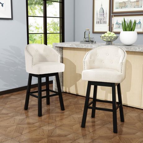OGDEN KD SWIVEL BARSTOOL( SET OF 2 ) - V.I.P Digital Presence