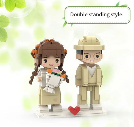 Photo customization Building blocks figurines portraits birthday gifts for couples and girlfriends DIY dolls figurines and ornam - V.I.P Digital Presence