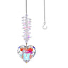 Crystal sun catcher pendant wholesale peach heart love prism living room garden decoration hanging sunshine - V.I.P Digital Presence