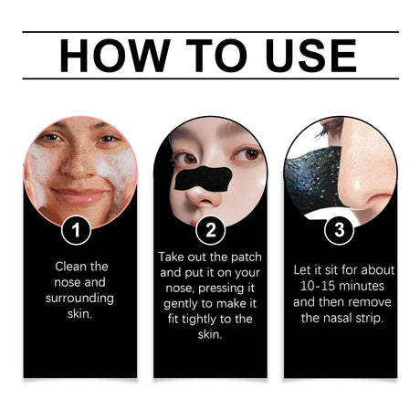 Charcoal Pore-Clearing Nasal Patch Clean Blackhead Acne Pore-Tightening Nasal Patch - V.I.P Digital Presence
