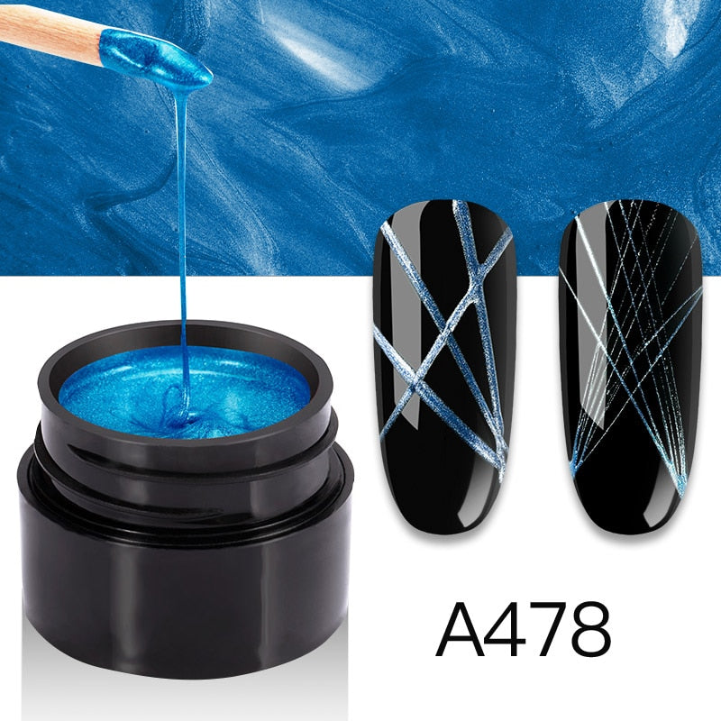 ROSALIND Gel Spider Line For Nails Art Gel Polish UV Colors Painting Gel Nail Polish Spider Gel Lacquer Web Stickers Gel Polish - V.I.P Digital Presence