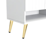 U-Can shoe cabinet with door, 11 layers with adjustable shelves, modern wooden shoe cabinet (PVC surface) - V.I.P Digital Presence