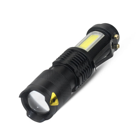 3800LM XML Q5+COB Waterproof Powerful Led Flashlight Torch ZOOM Mini Q5 Hand Lamp Linterna Led for Hiking/Fishing/Camping/Biking - V.I.P Digital Presence