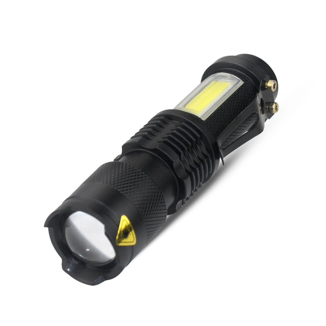 3800LM XML Q5+COB Waterproof Powerful Led Flashlight Torch ZOOM Mini Q5 Hand Lamp Linterna Led for Hiking/Fishing/Camping/Biking - V.I.P Digital Presence