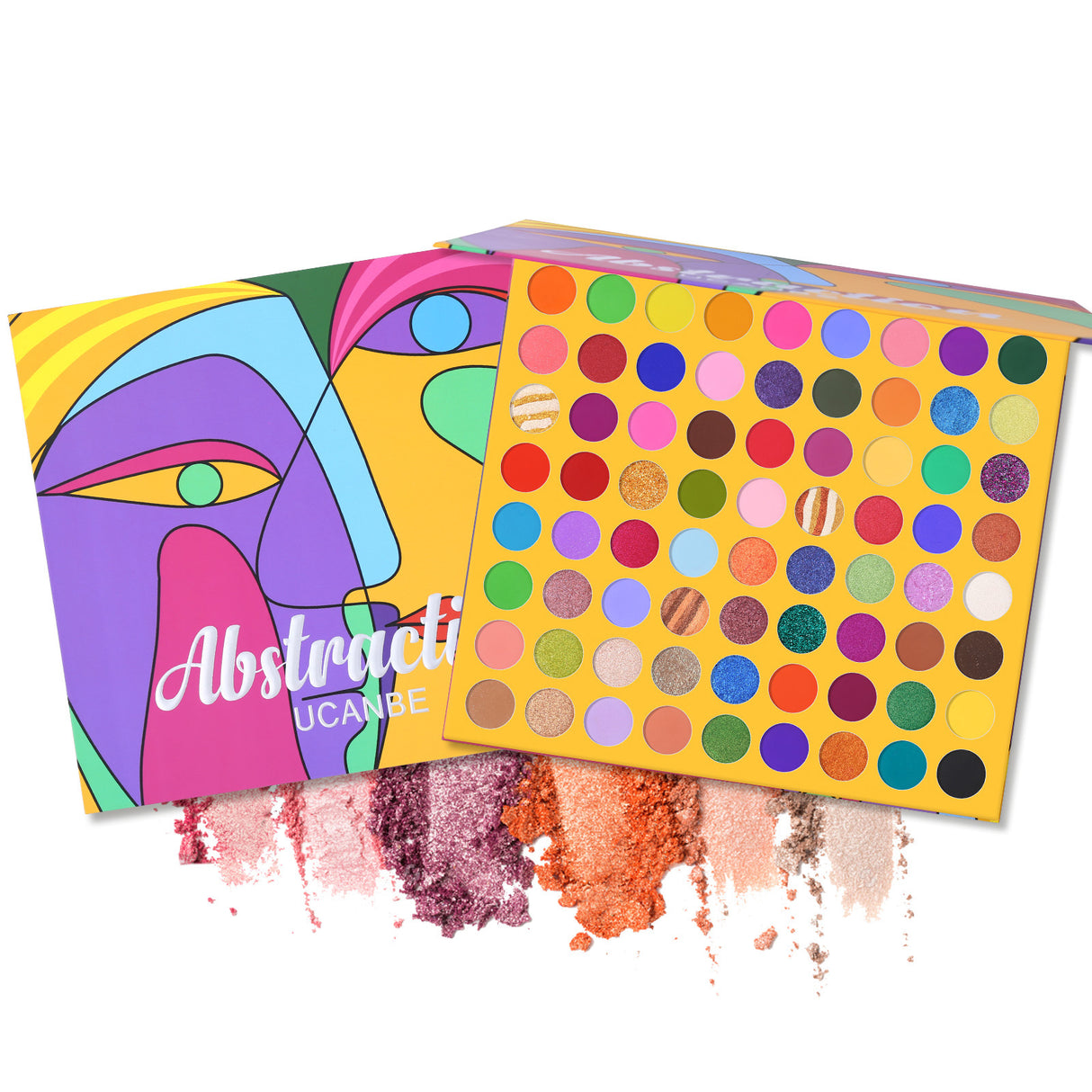 UCANBE 72 colors abstract eye shadow palette candy colored pearlescent matte cos makeup easy to color eye shadow - V.I.P Digital Presence