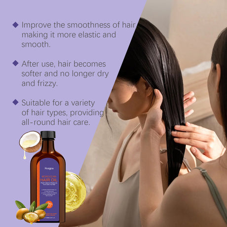 Morocco Hair Care Essential Oil Nourishes Moisturizing Hair Care Supple Essence Improves Dryness And Tangles - V.I.P Digital Presence