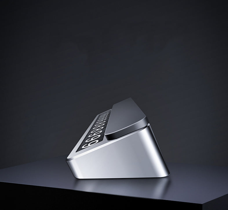 Parking Plate Phone Number Plate Car Car Parking Card Aluminum Alloy High Quality Simple High Temperature Resistance - V.I.P Digital Presence