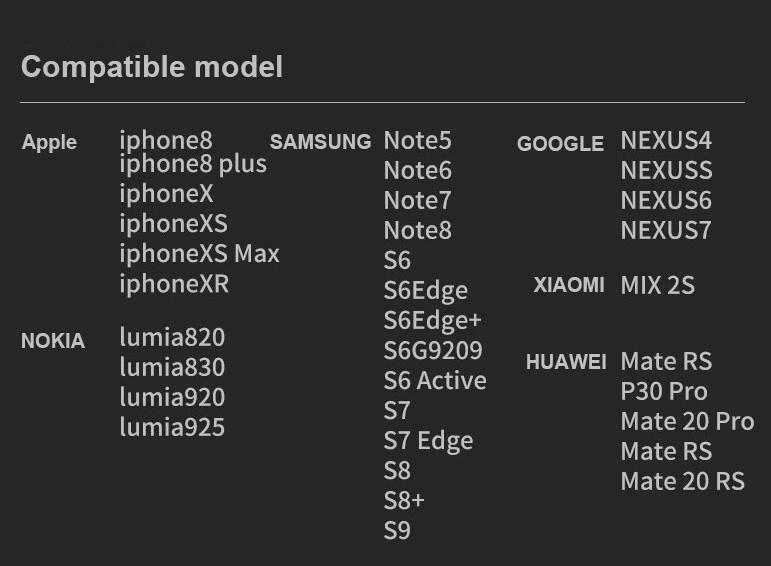 Lámpara de carga inalámbrica Qi de madera con soporte de luz nocturna para Samsung Galaxy S10e, Note10, 9 Plus y Xiaomi. 