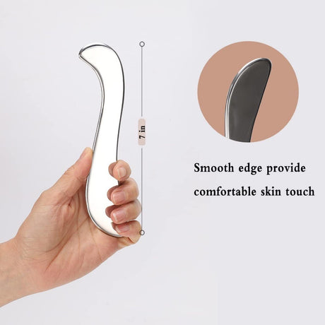 304 stainless steel fascia knife for loosening muscle tissue, scraping and relaxing S-shaped fascia knife for facial metal plate - V.I.P Digital Presence