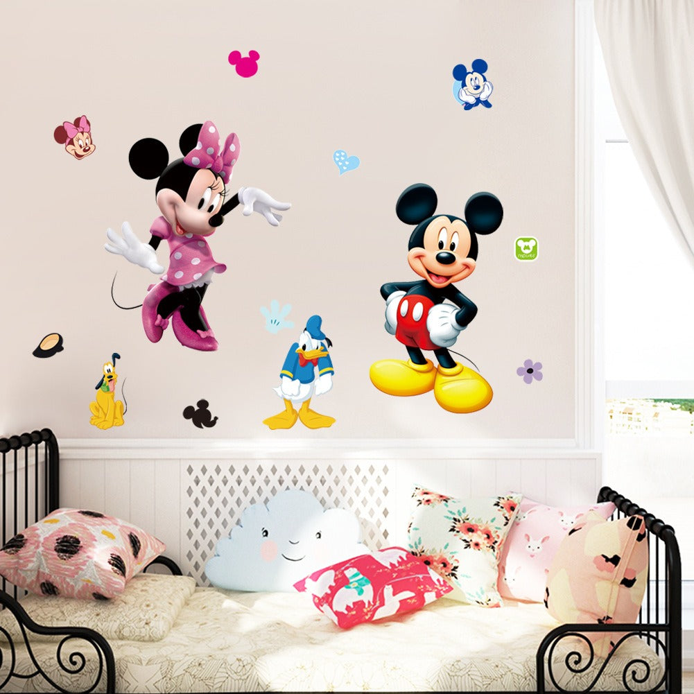 Mickey Minnie Decorative Painting Children's Room Background Wall Mickey Mouse Wall Sticker - V.I.P Digital Presence