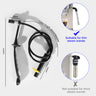 Barista tool: long - handle cleaning brush for coffee machine steam, with replaceable head to remove brew head dirt - V.I.P Digital Presence