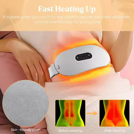 Uterus Warming Belt Warm Temperature Adjustable Treasure Heating Waist Protection Hot Compression Vibration Belt - V.I.P Digital Presence
