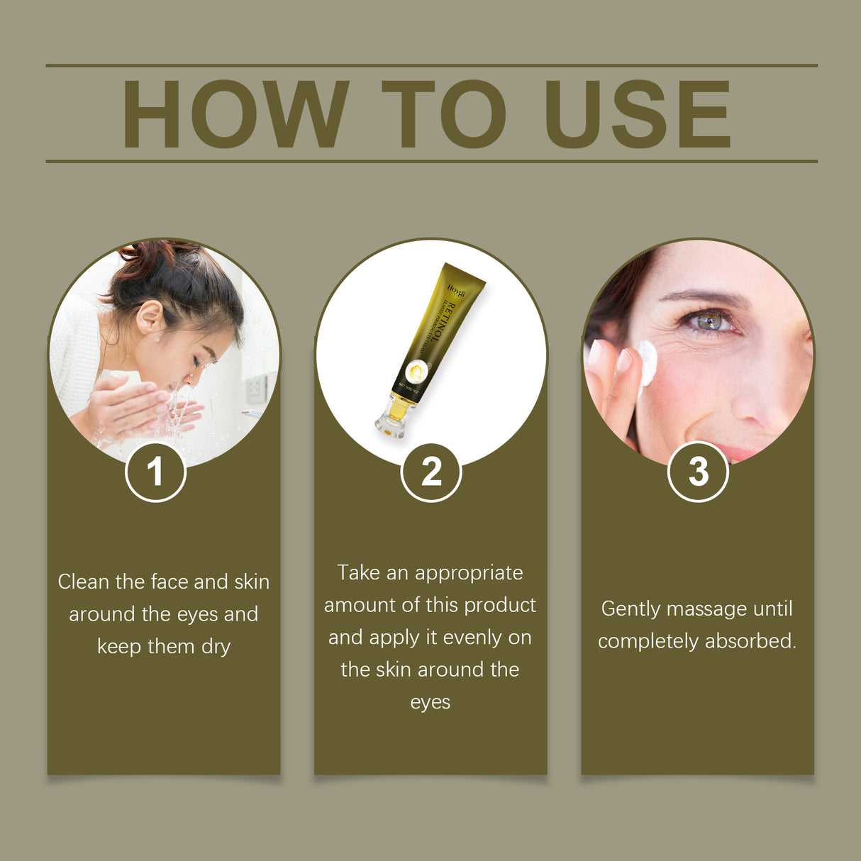 Retinol Eye Cream Tightens And Gently Nourishes Skin Around The Eyes And Lightens Fine Lines Lifting Eye Care Cream