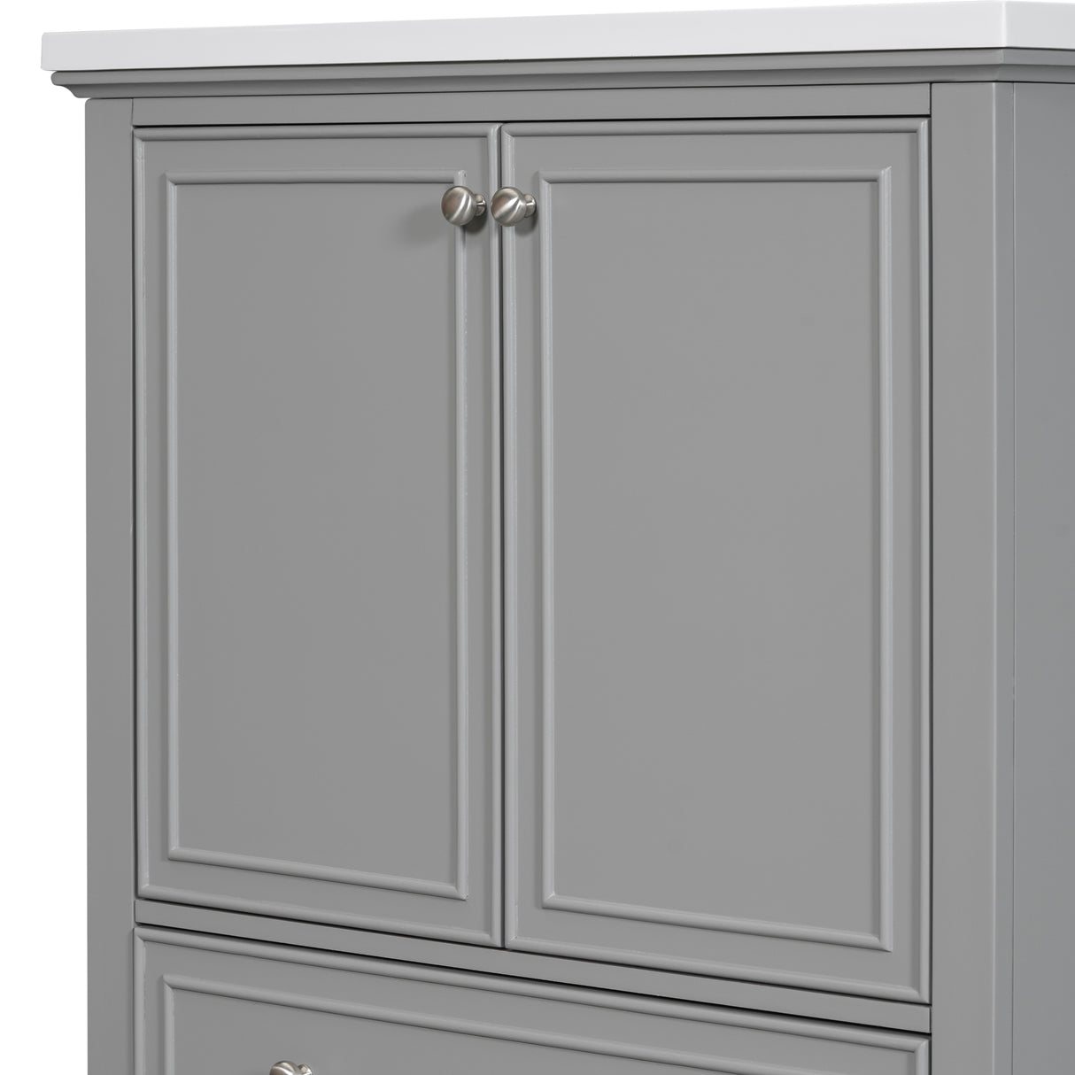 30 inch bathroom vanity no sink  base only gray - V.I.P Digital Presence