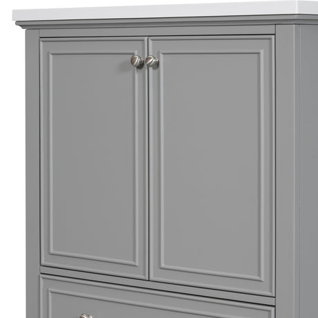 30 inch bathroom vanity no sink  base only gray - V.I.P Digital Presence