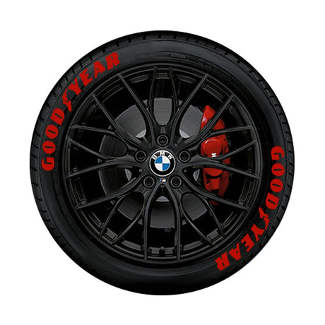 【 Font Set 】 Car Tire Stickers Tire Letter Stickers English Letter 3D Stereoscopic Stickers - V.I.P Digital Presence