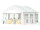Sannwsg Party Tent -10x20FT Heavy duty Tent with Removable Side, Wedding Exclusive Holday Bithday BBa Backyard Evening Tent - V.I.P Digital Presence