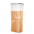 Pack of 7 Food Storage Container Space Saving Plastic Cereal Keeper with Air Tight Lid - V.I.P Digital Presence