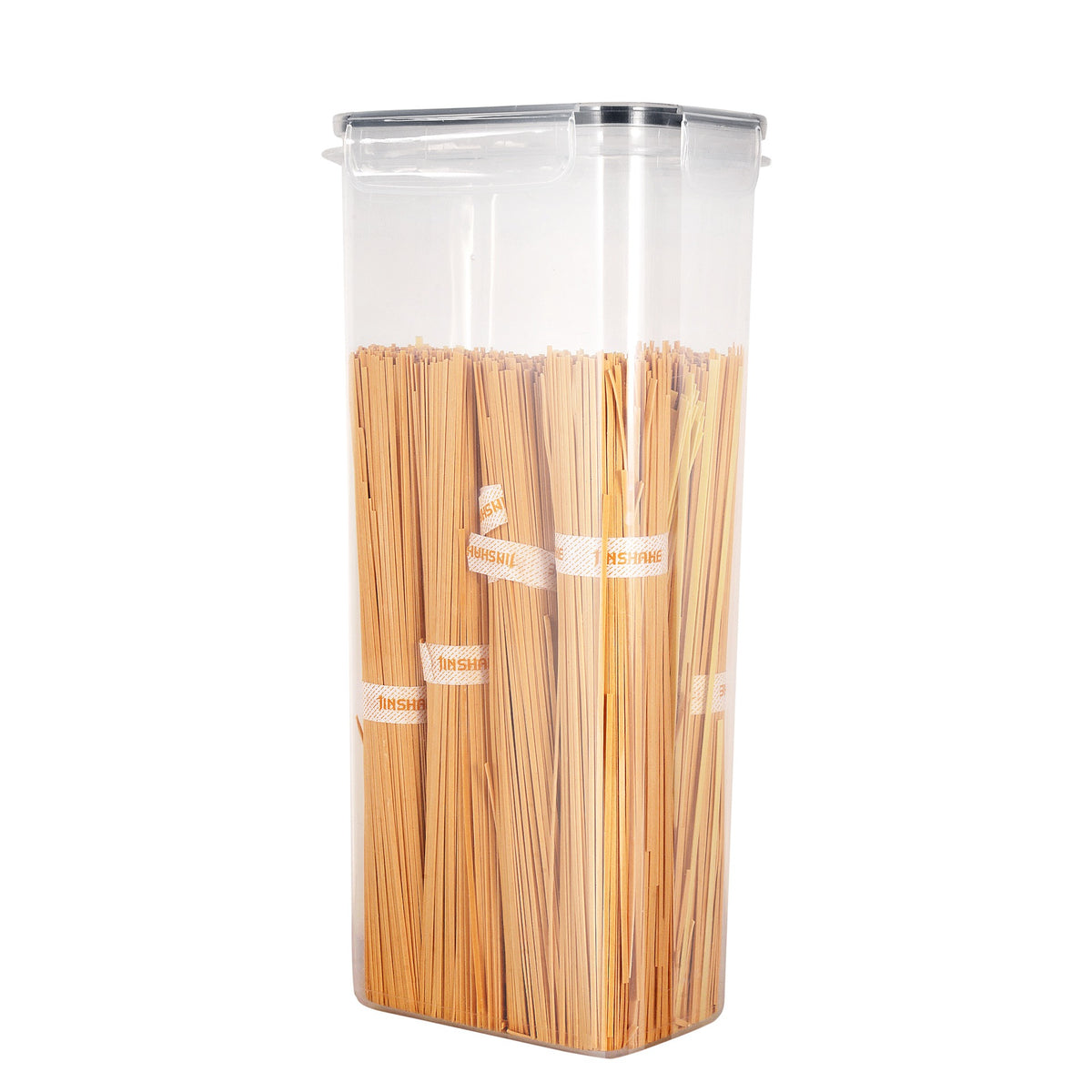 Pack of 7 Food Storage Container Space Saving Plastic Cereal Keeper with Air Tight Lid - V.I.P Digital Presence