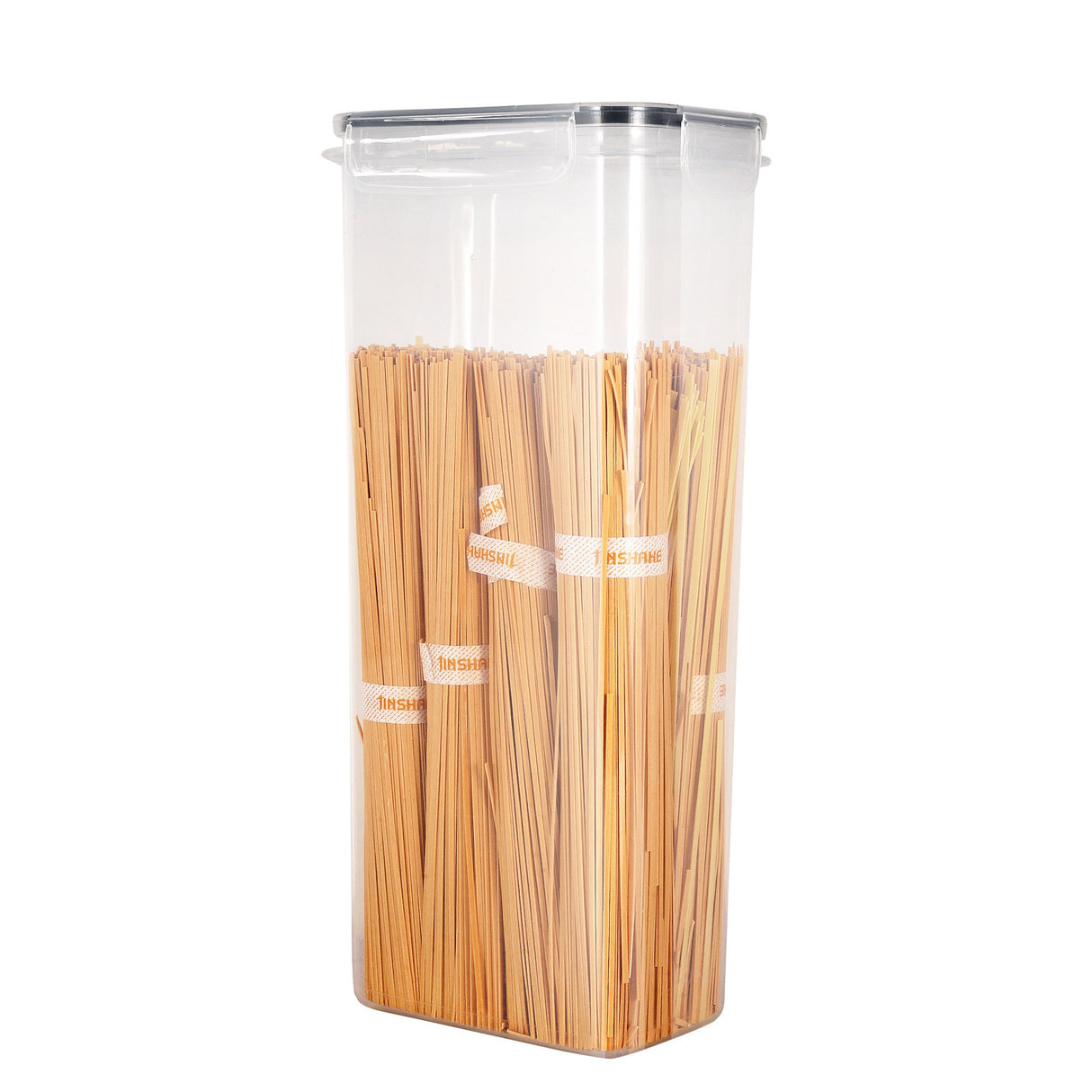 Pack of 7 Food Storage Container Space Saving Plastic Cereal Keeper with Air Tight Lid - V.I.P Digital Presence