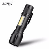 COB LED Flashlight Super Bright Waterproof Handheld Flashlights Torch Pocket Work Light for Emergency Lighting - V.I.P Digital Presence