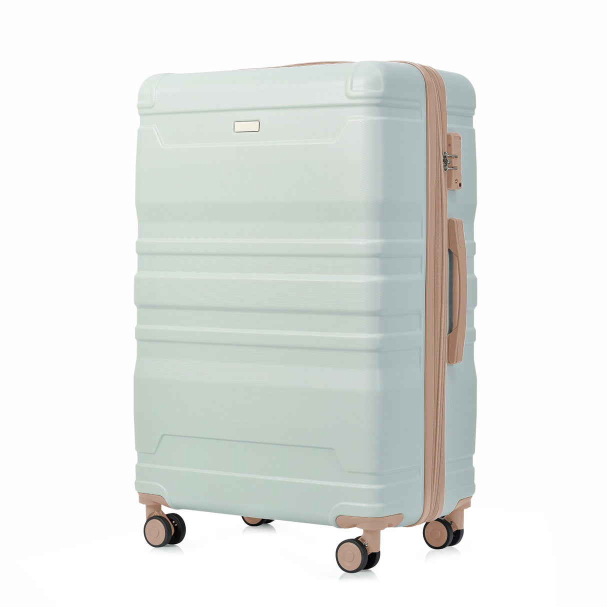 Luggage Sets New Model Expandable ABS Hardshell 3pcs Clearance Luggage (grey green)