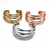 Fashion Alloy Round Chain Charms Cuff Bracelet For Women Female Gold&Silver Color Bracelets Jewelry - V.I.P Digital Presence