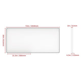 Large bathroom mirror with movable tray wall mounted mirror, vertically and horizontally suspended aluminum frame wall mounted m - V.I.P Digital Presence