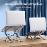 N8 Laptop Stand Adjustable Aluminum Desktop Cooling Pad for Macbook Notebook Bracket Support Foldable Portable Laptop Holder - V.I.P Digital Presence