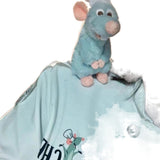 Muñeco de peluche súper lindo de Ratatouille con imán que se puede sentar en el hombro, caricatura Qi Xun