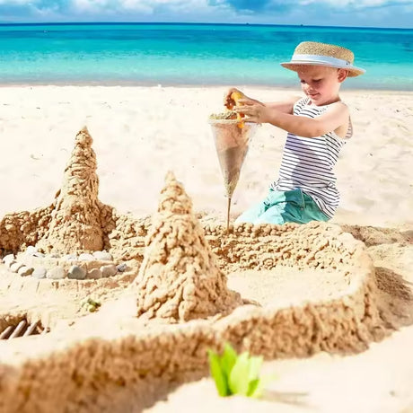 Outdoor family sand hopper with overflow – for beach sand play & garden irrigation. - V.I.P Digital Presence