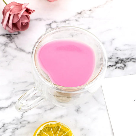 180ml/240ml Heart Love Shaped Tea Beer Mug Juice Cup Coffee Cups Mug Gift Double Layer Glass Mug Heat-Resisting Drinkware - V.I.P Digital Presence