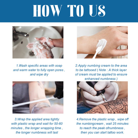 Tattoo Numbing Cream, Cleansing Moisturizing And Repairing Removing Tattoo Marks Skin Care Cream - V.I.P Digital Presence