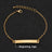 Stainless steel personalized engraved three color curved bracelet simple and personalized women's bracelet - V.I.P Digital Presence