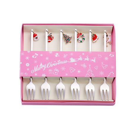 Christmas gift tableware stainless steel coffee spoon dessert spoon fork set - V.I.P Digital Presence