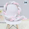 1Pcs 1M/2M/3M Baby Handmade Nodic Knot Newborn Bed Bumper Long Knotted Braid Pillow Baby Bed Bumper Knot Crib Infant Room Decor - V.I.P Digital Presence