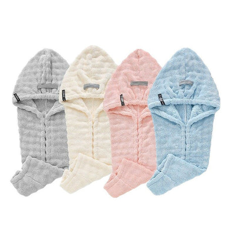 French Style Dry Hair Cap for Adults, Extra Large and Thick, Strong Water Absorption, Quick Drying Hair Care, One-Piece Head Wrap Dry Hair Towel - V.I.P Digital Presence