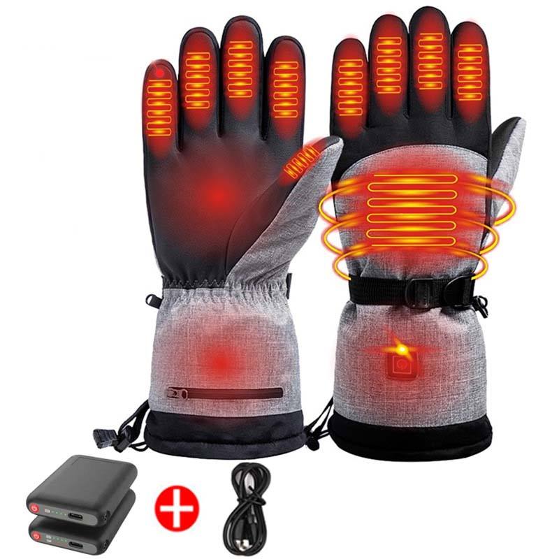 Intelligent Heating Gloves Full Fat Touch Screen Warm Waterproof Outdoor Motor Sports Electric Heating Ski Gloves - V.I.P Digital Presence