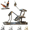 Skull 2-in-1 Bottle Stand: Holds Coke & Wine, Metal Skeleton Holder – Fun Bar Decor - V.I.P Digital Presence