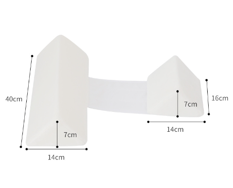 Baby sleeping on the side, fixed pillow with triangular positioning, adjustable sleeping posture, anti fall, anti spitting, and soothing pillow - V.I.P Digital Presence