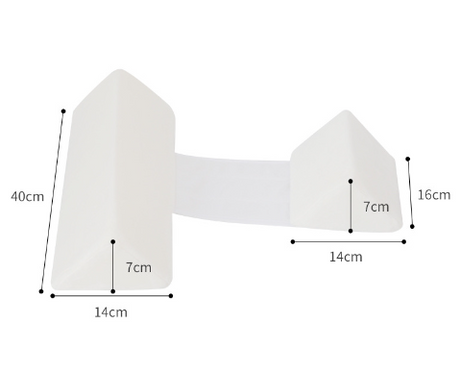 Baby sleeping on the side, fixed pillow with triangular positioning, adjustable sleeping posture, anti fall, anti spitting, and soothing pillow - V.I.P Digital Presence