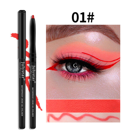White Eyeliner Pencil Color Eyeliner Cream Not Easy To Smudge Waterproof Oil-Proof Slim Eyeliner Gel Pencil - V.I.P Digital Presence