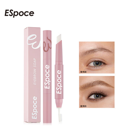 ESpoce New Multi-Functional Double-Headed Eyebrow Cream With Brush Head Wild Raw Eyebrow Stereotyped Three Dimensional Stereotyped Lasting Eyebrow Pencil - V.I.P Digital Presence