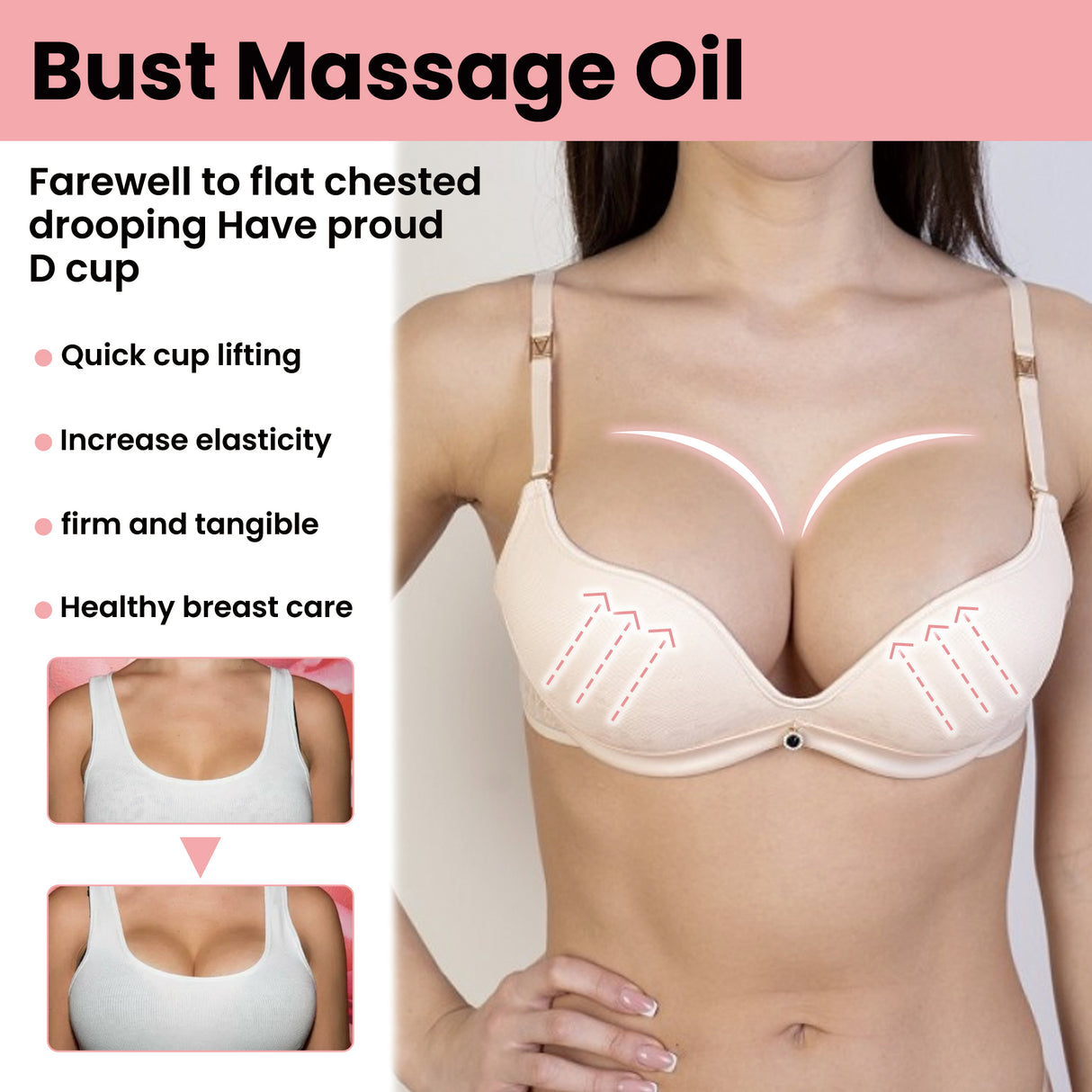 Beauty Massage Oil Breast Gentle Moisturizing Treatment Full And Firm Breast Volumizing Massage Treatment - V.I.P Digital Presence