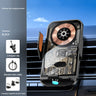 C11 car holder wireless phone charger infrared induction opening and closing navigation punk style transparent phone holder - V.I.P Digital Presence