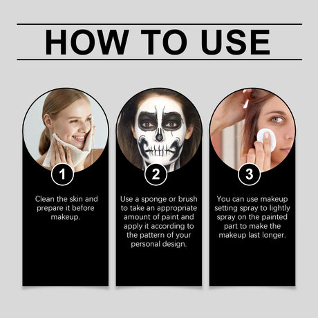 Halloween Face Painting Stick Set, Covered With Painted Foundation Makeup Clown Colorful Stick - V.I.P Digital Presence